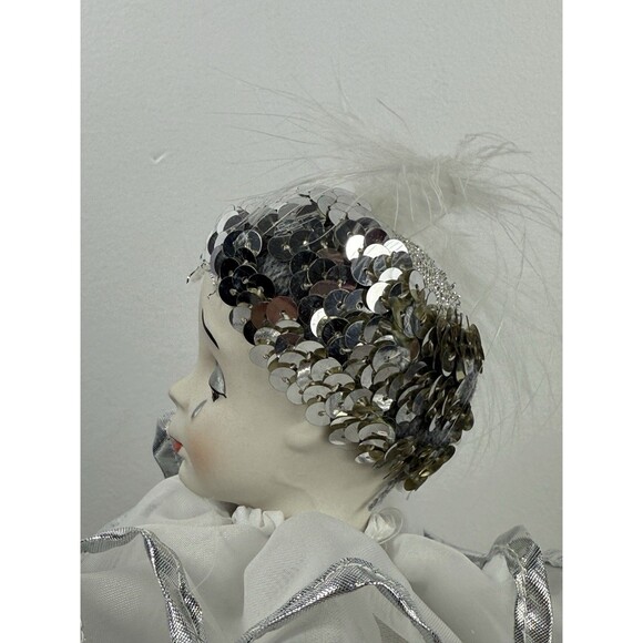 Vintage Capodimonte Deza Porcella Doll Jester Clown 16” Italy w/ Display - Picture 11 of 14